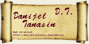 Danijel Tanasin vizit kartica